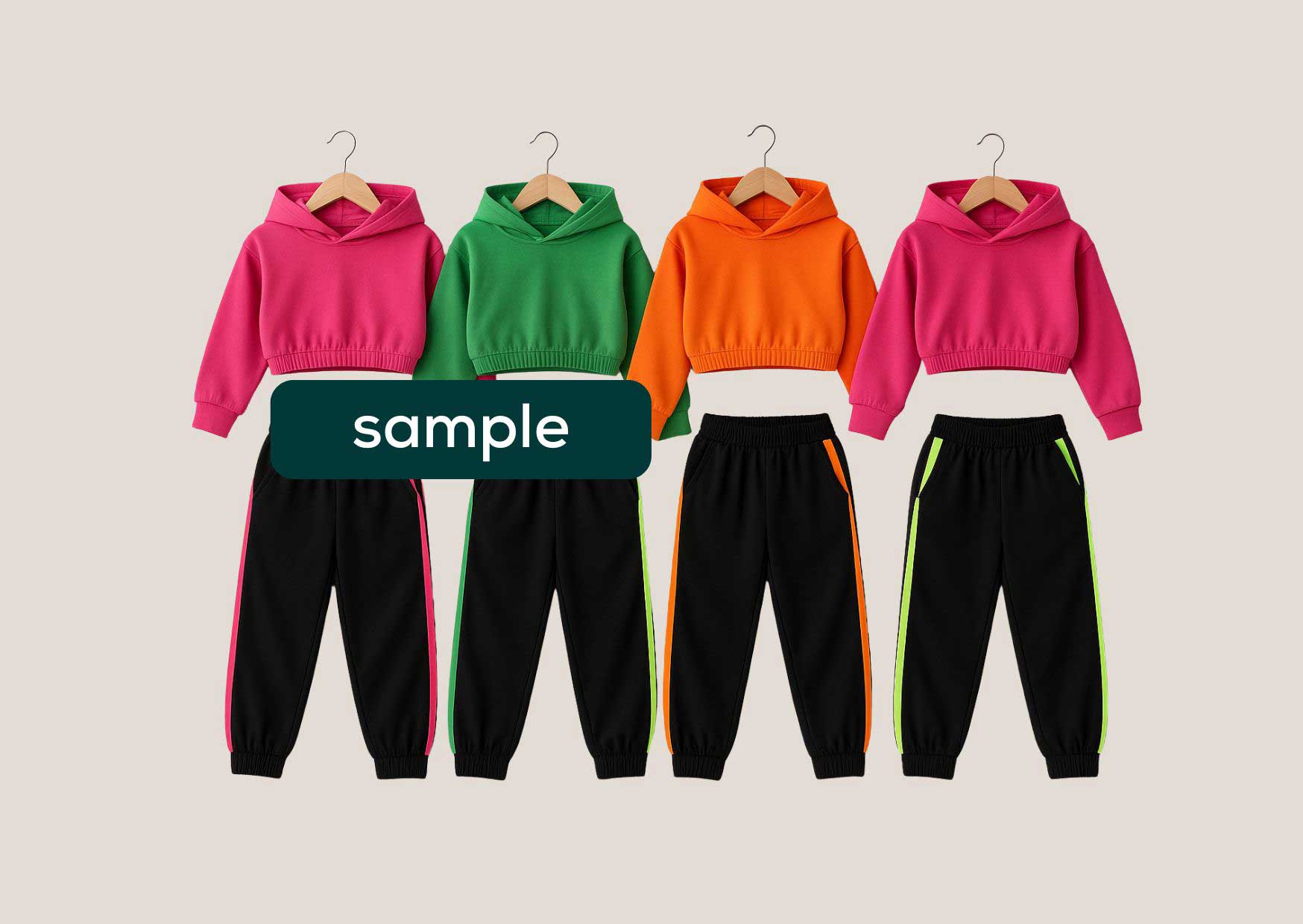Neon Streetwear Hip Hop Set - SAMPLE